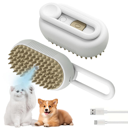 Gentle Pet Grooming Steam Brush